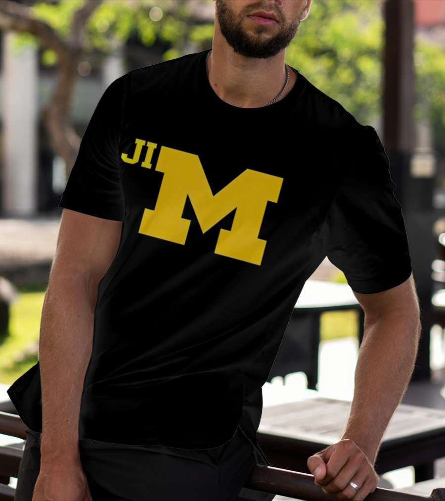 Jim Harbaugh Michigan Wolverines Big M T-Shirt