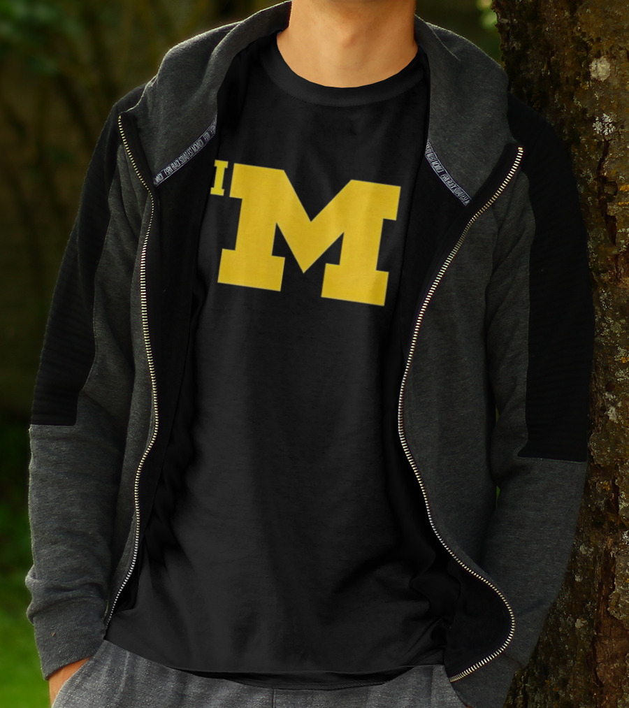 Jim Harbaugh Michigan Wolverines Big M T-Shirt