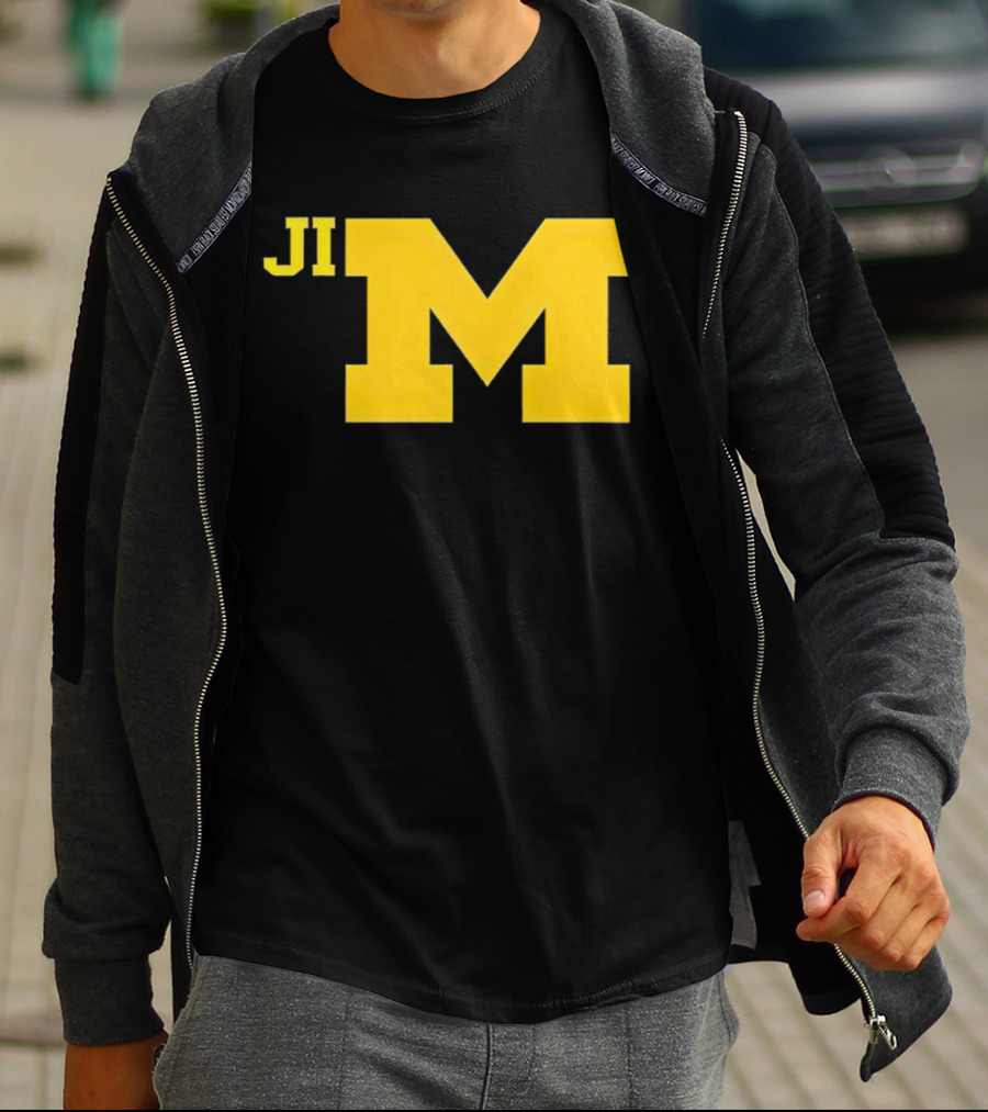 Jim Harbaugh Michigan Wolverines Big M T-Shirt