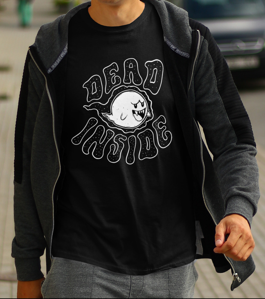 Dead Inside Horror Spooky Ghost T-Shirt