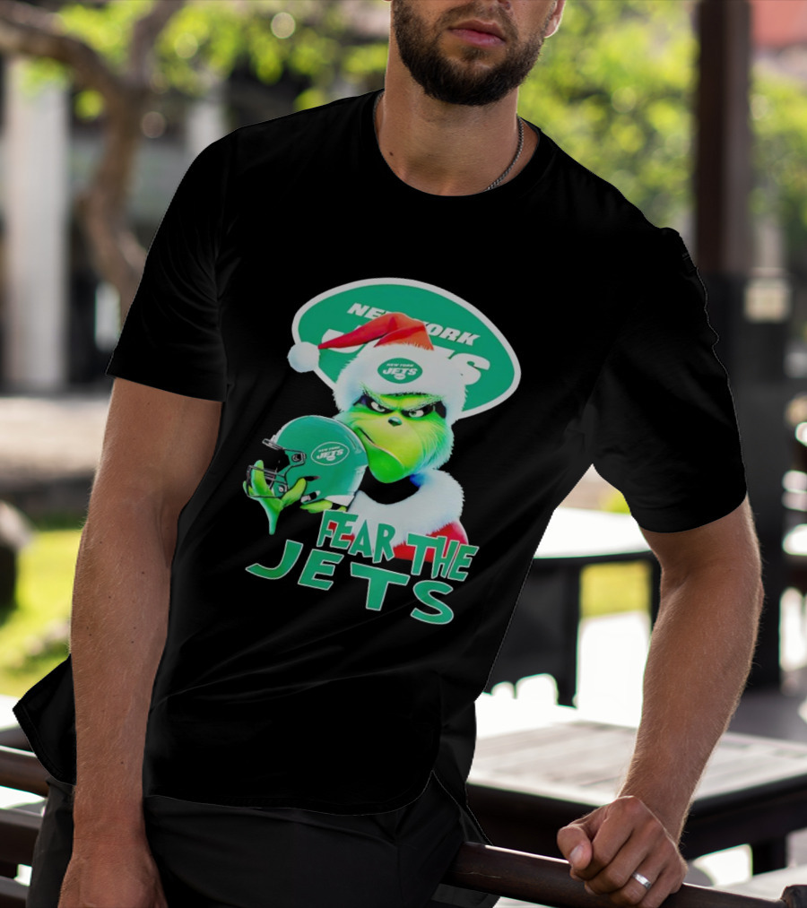 New York Jets Grinch Fear The Jets Christmas T-Shirt