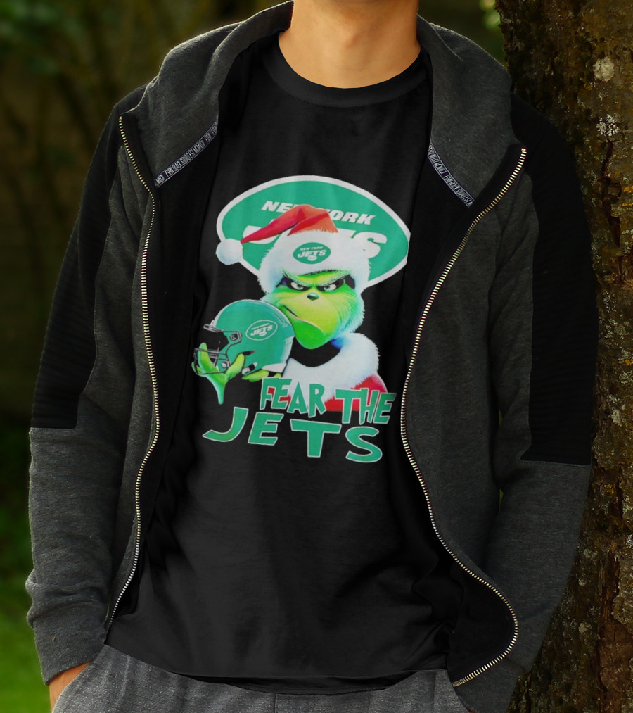 New York Jets Grinch Fear The Jets Christmas T-Shirt