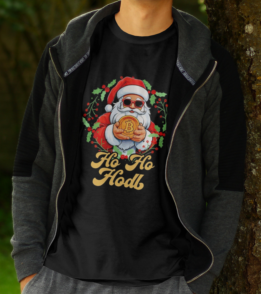 Ho Ho Hodl Santa Bitcoin Christmas T-Shirt