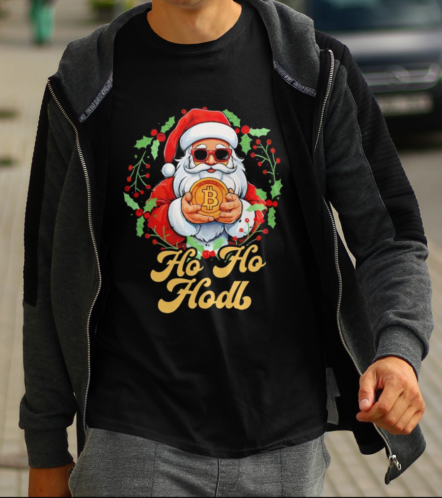Ho Ho Hodl Santa Bitcoin Christmas T-Shirt