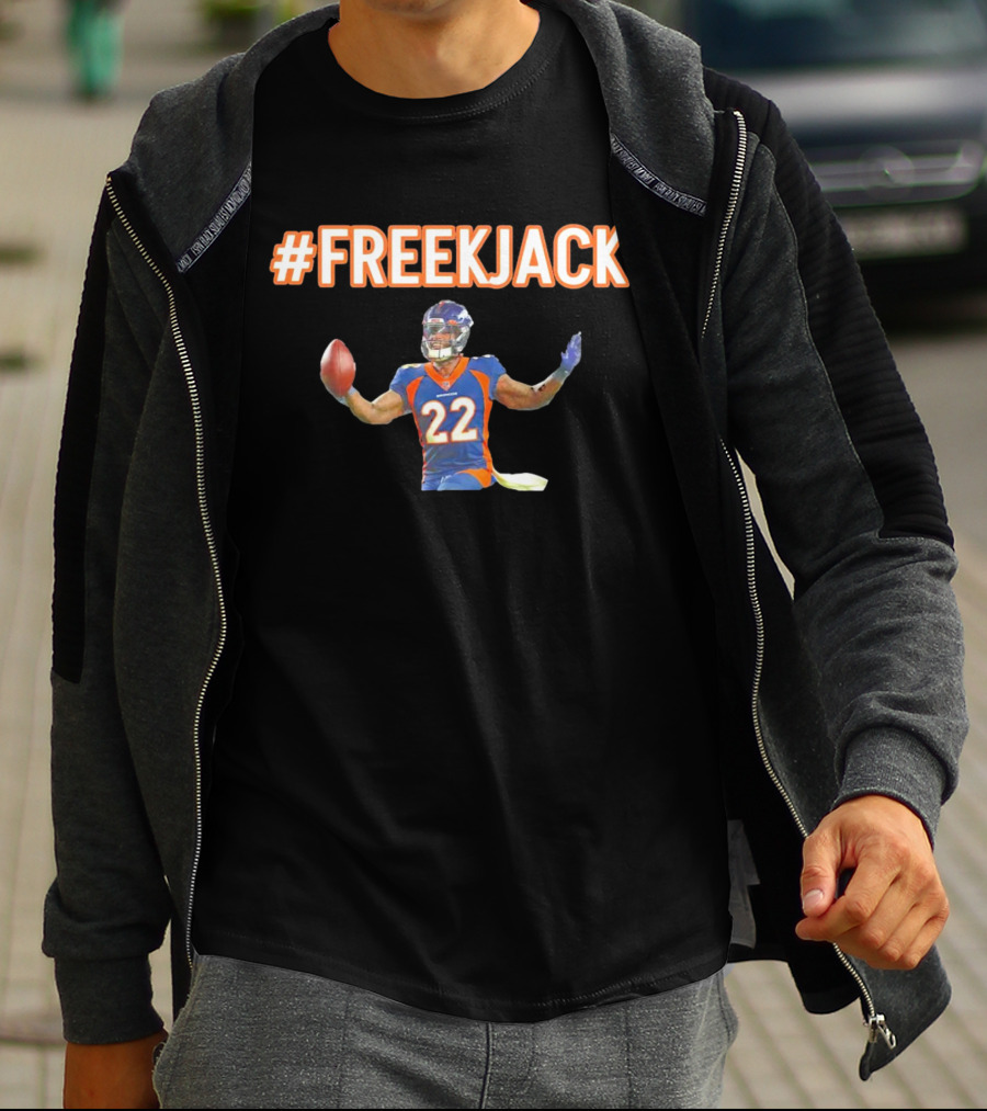 Mile High #FreeKJack Football Player 22 T-Shirt