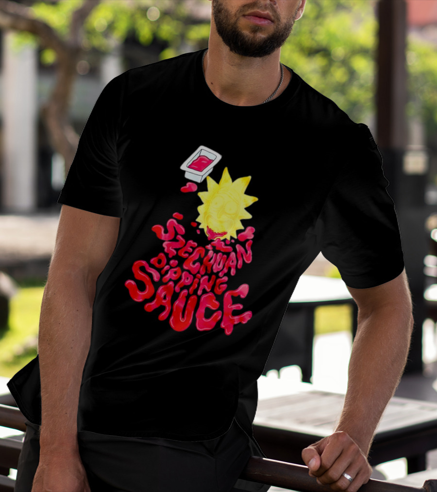 Rick And Morty Szechuan Dipping Sauce Melting Face T-Shirt