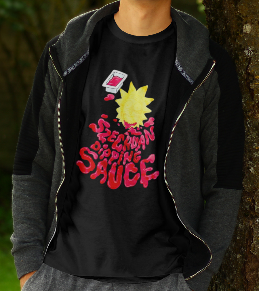Rick And Morty Szechuan Dipping Sauce Melting Face T-Shirt
