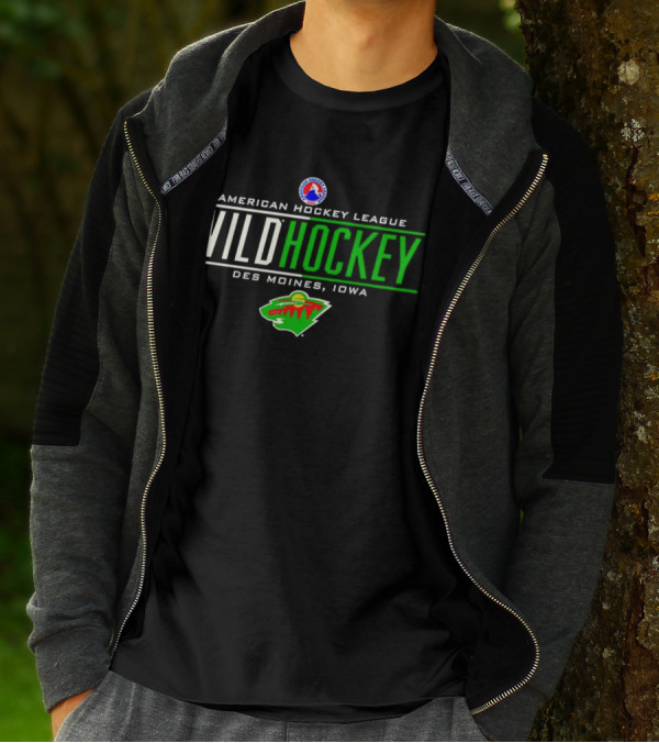 American Hockey League Wild Hockey Des Moines Iowa T-Shirt