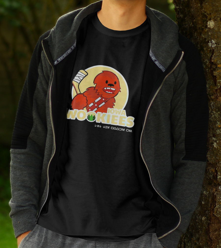 Iowa Wookiees Hockey Team Chewbacca Inspired Sports T-Shirt