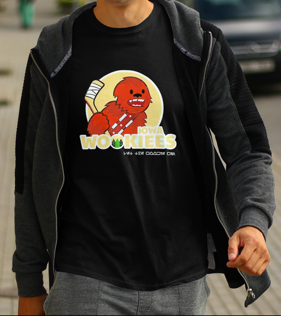 Iowa Wookiees Hockey Team Chewbacca Inspired Sports T-Shirt