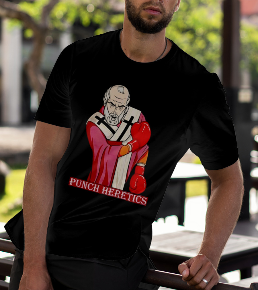 Punch Heretics Boxing Bishop Iconic T-Shirt