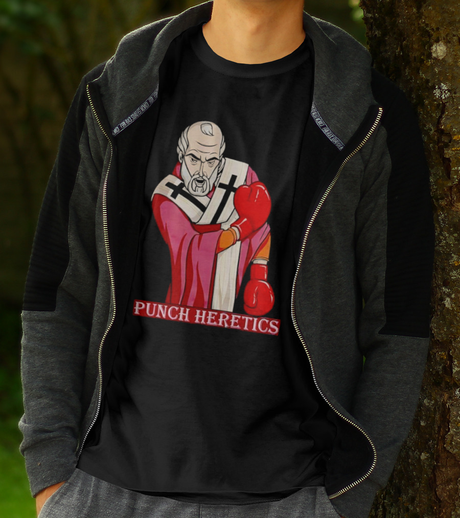 Punch Heretics Boxing Bishop Iconic T-Shirt