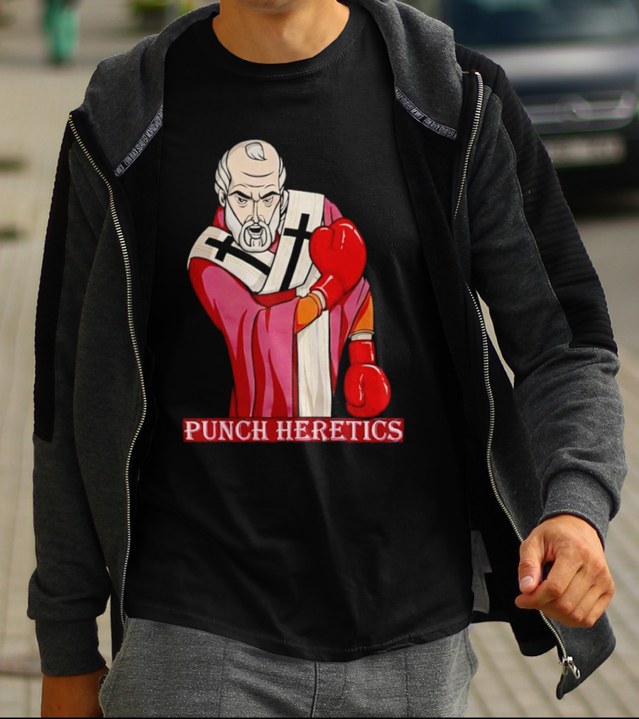Punch Heretics Boxing Bishop Iconic T-Shirt