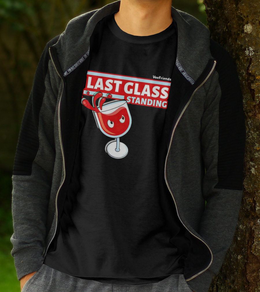VeeFriends Last Glass Standing Wine Glass Character T-Shirt
