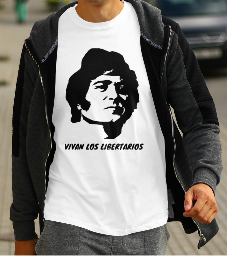 Javier Milei Vivan Los Libertarios Argentina Libertarian Movement T-Shirt