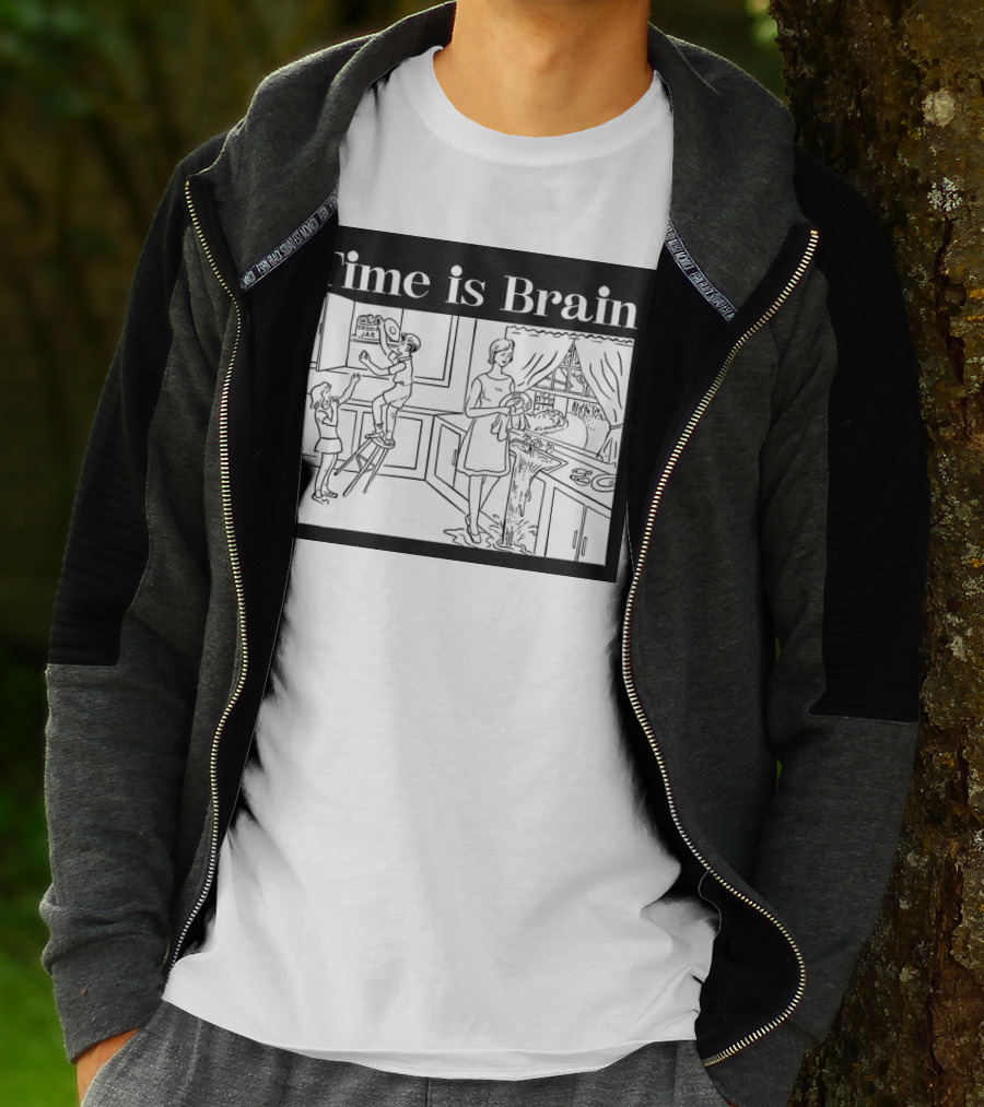 Time Is Brain Kitchen Scene Classic T-Shirt