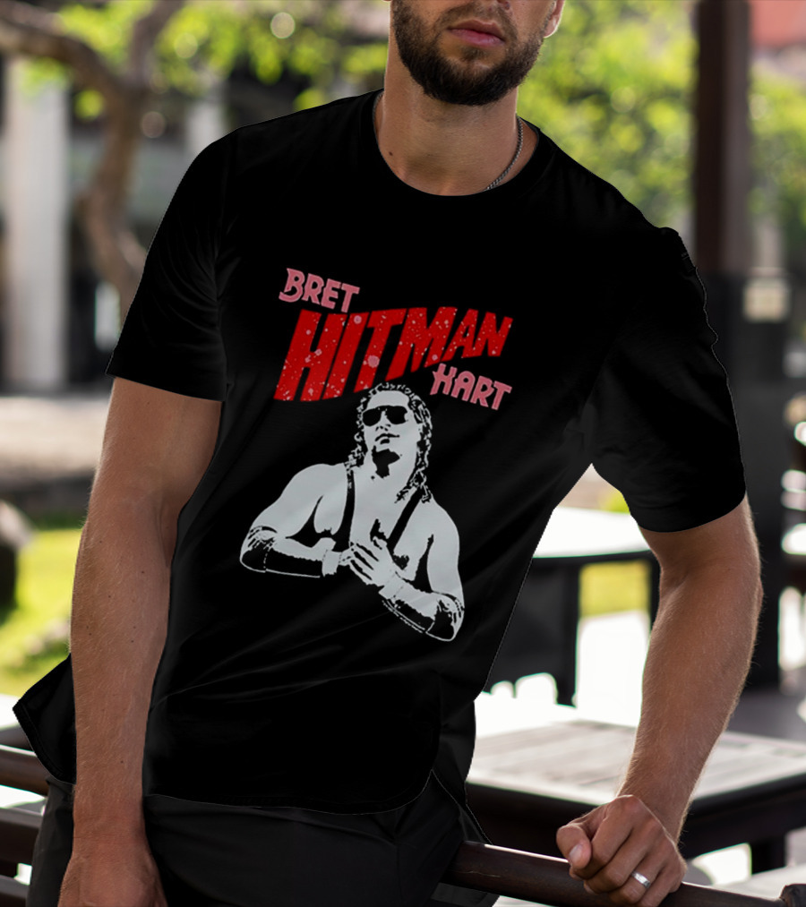 Bret Hitman Hart Wrestling Iconic T-Shirt