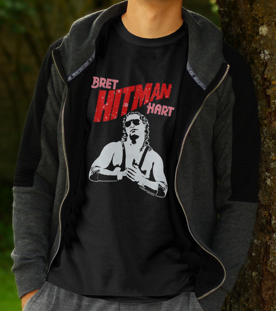 Bret Hitman Hart Wrestling Iconic T-Shirt