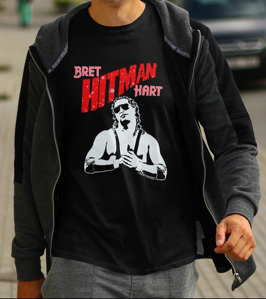 Bret Hitman Hart Wrestling Iconic T-Shirt