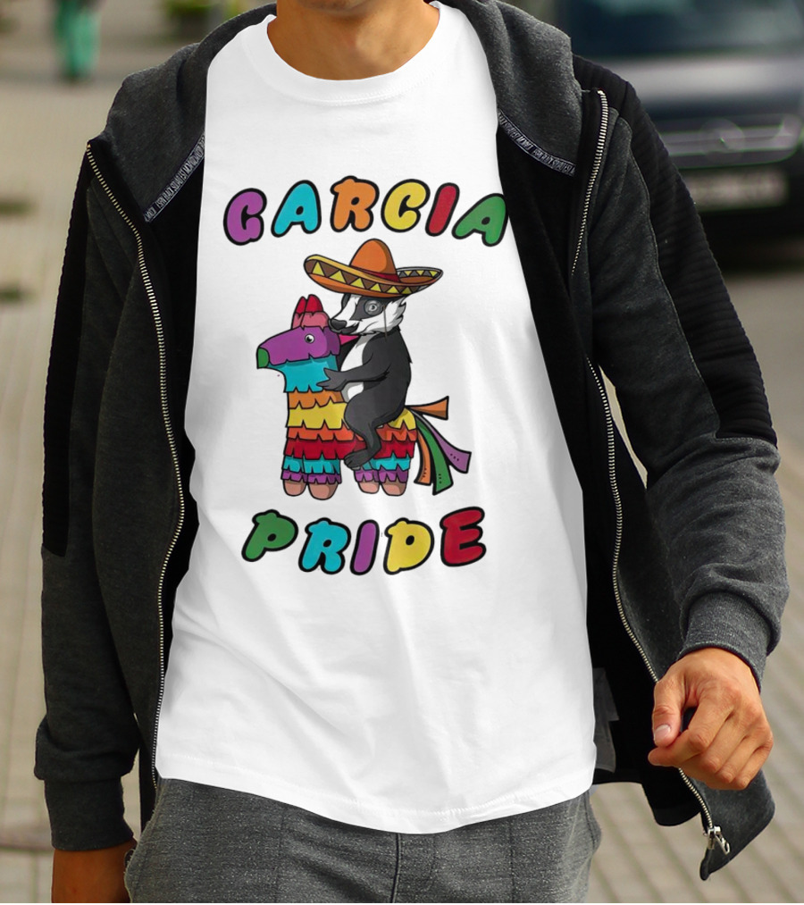 Garcia Pride Piñata Sombrero Rainbow Colors T-Shirt