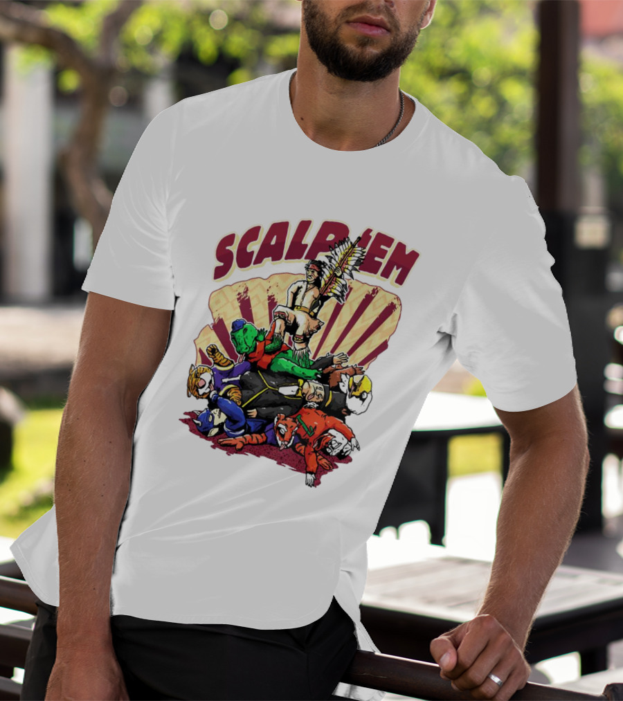 Scalp Em Florida State Seminoles Football Victory Over Rivals T-Shirt