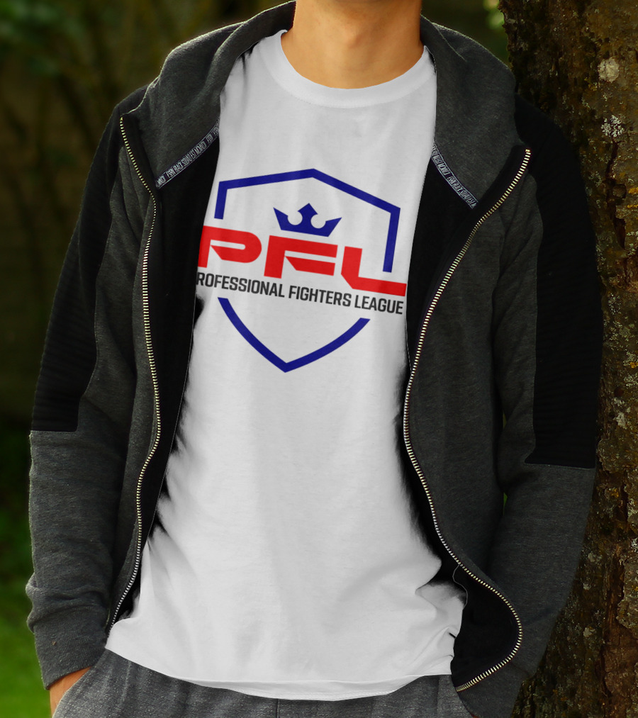 PFL Professional Fighters League Crest With Crown Emblem T-Shirt