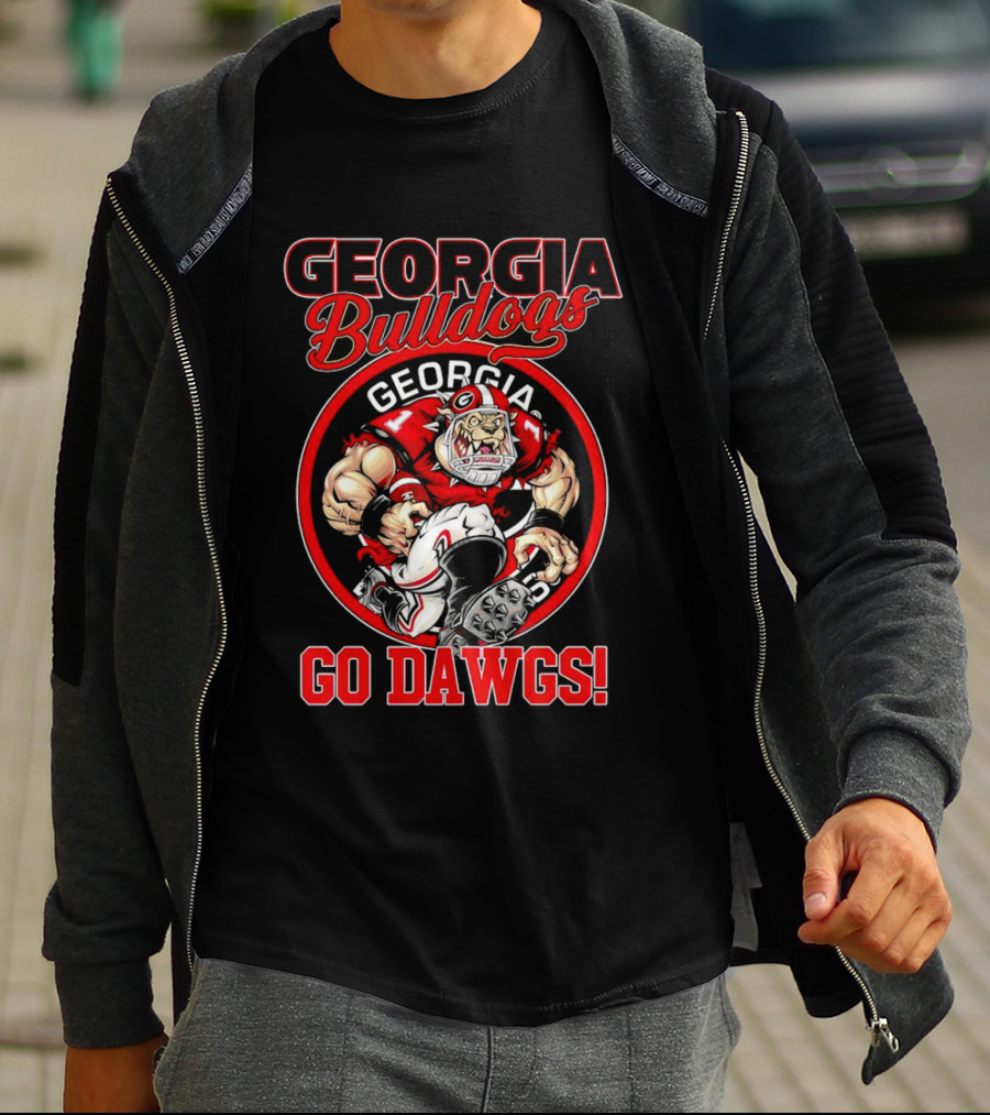 Georgia Bulldogs Go Dawgs Bulldog Mascot Georgia Football T-Shirt