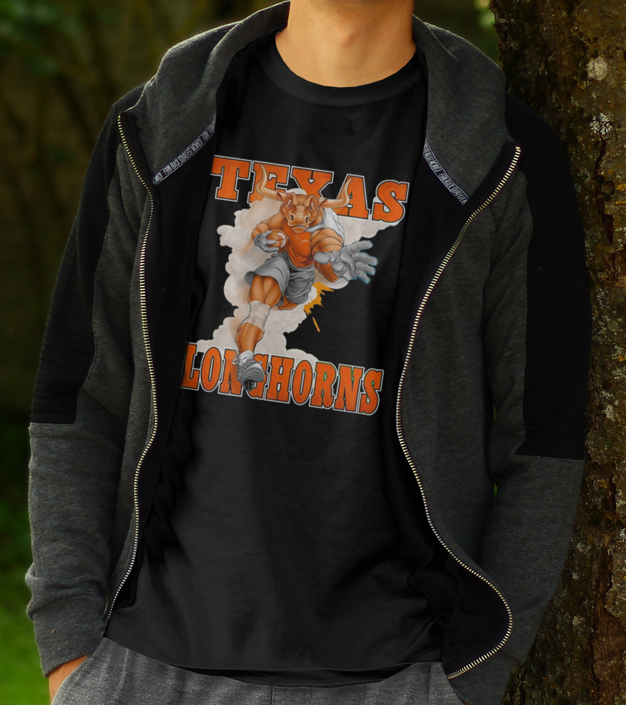 Texas Longhorns Mascot Charging Forward T-Shirt