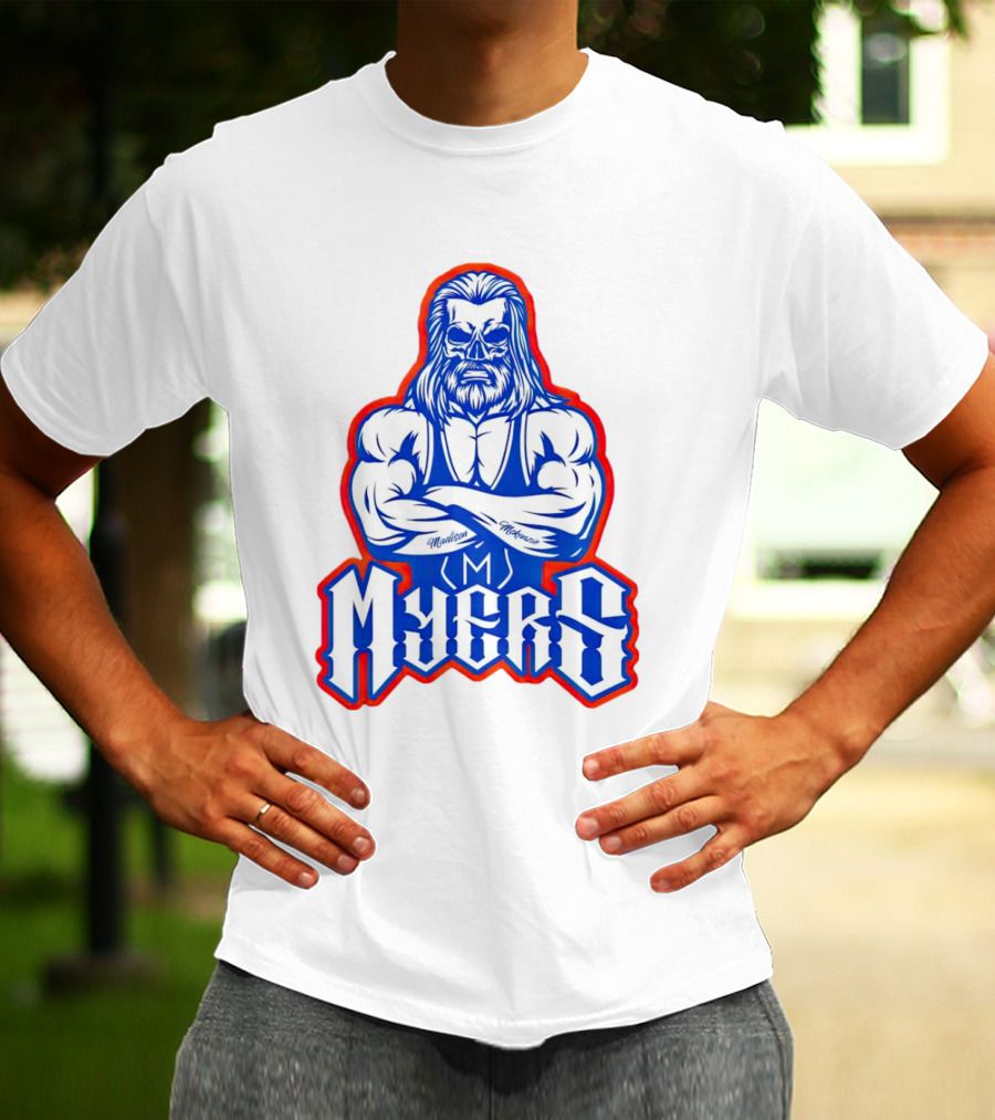 Brian Myers Skull Muscular Icon M Tattoo T-Shirt