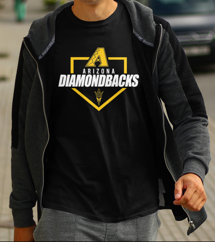 Arizona State University Night Arizona Diamondbacks T-Shirt