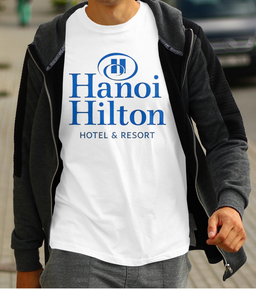 Hanoi Hilton Hotel And Resort Logo Emblem T-Shirt