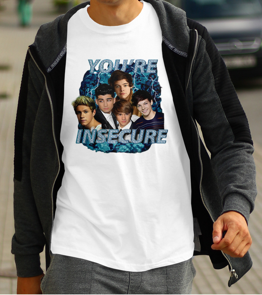 One Direction You're Insecure Lightning Band Members Collage T-Shirt