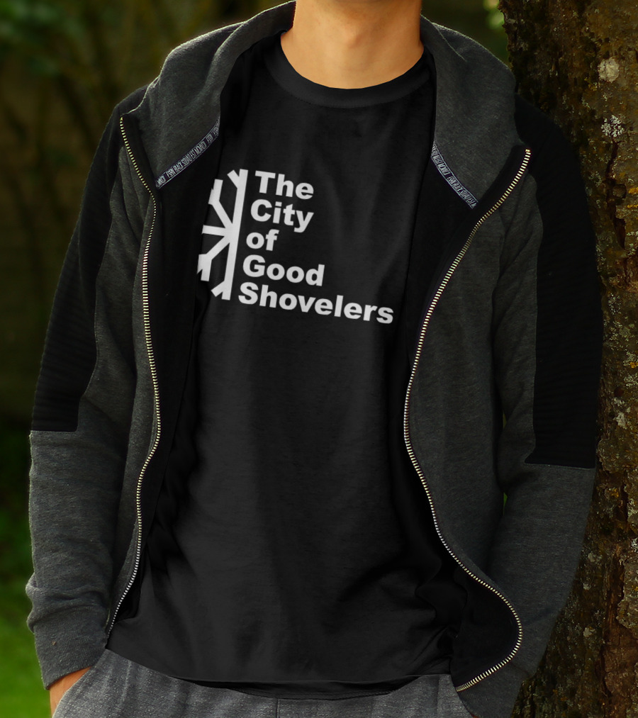 The City Of Good Shovelers Snowflakes T-Shirt