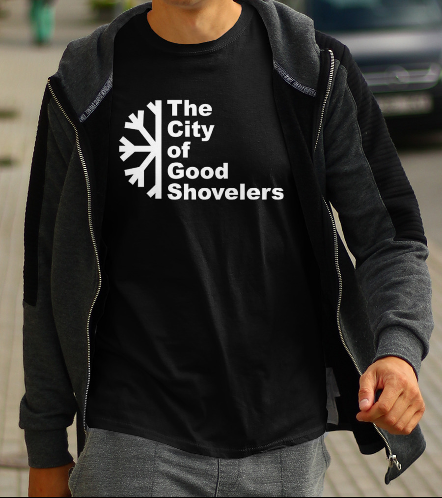 The City Of Good Shovelers Snowflakes T-Shirt