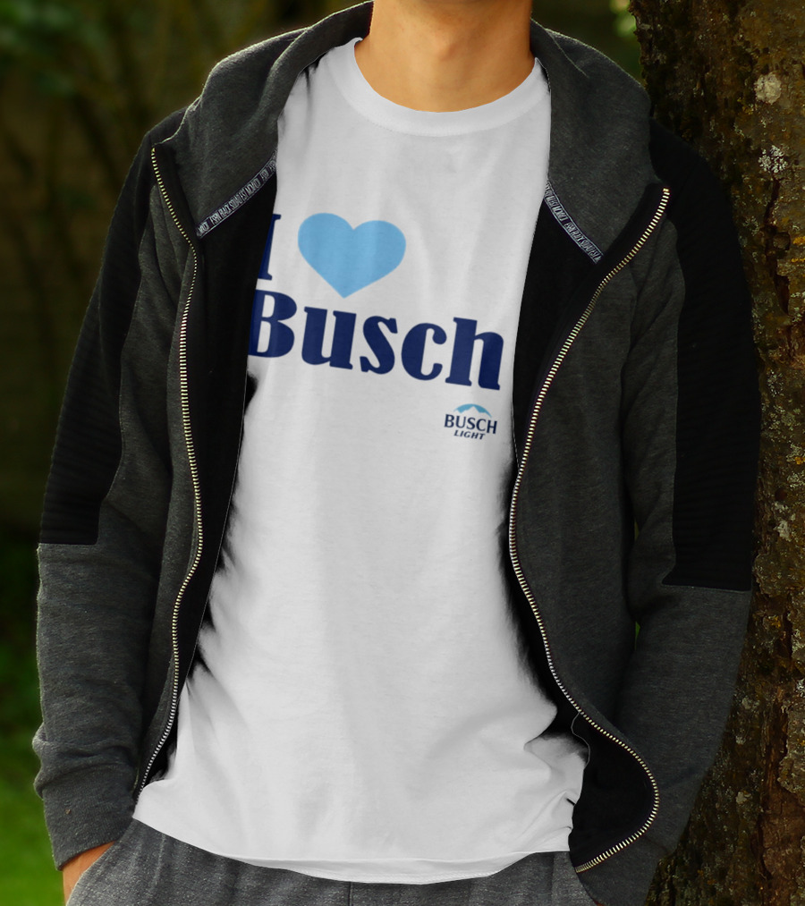 I Love Busch Light Busch Heart T-Shirt