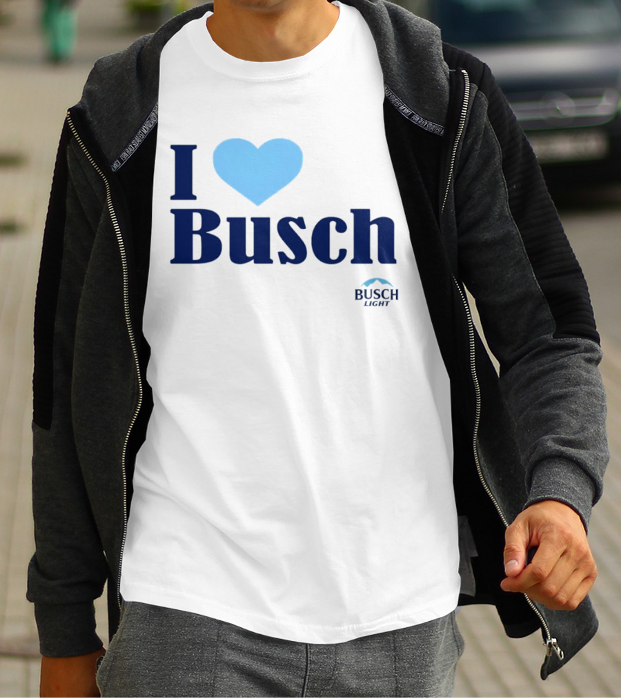 I Love Busch Light Busch Heart T-Shirt
