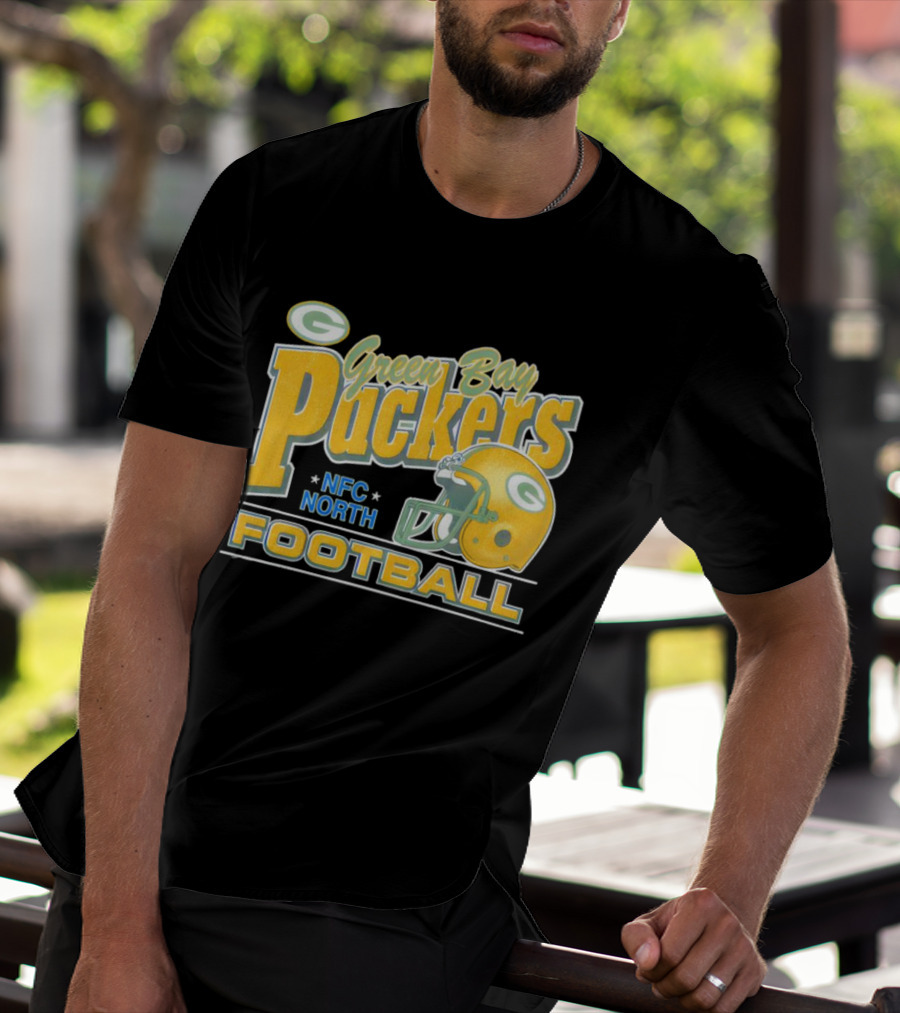 Green Bay Packers NFC North Football Helmet T-Shirt
