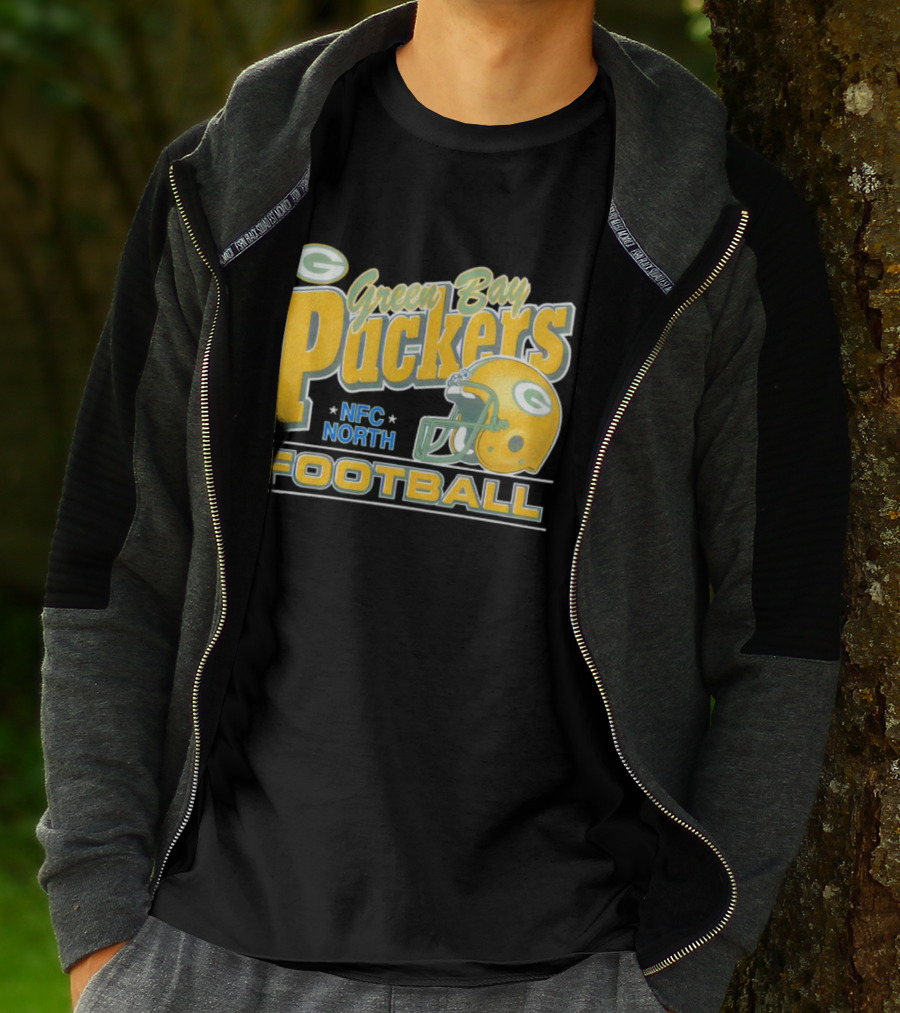 Green Bay Packers NFC North Football Helmet T-Shirt