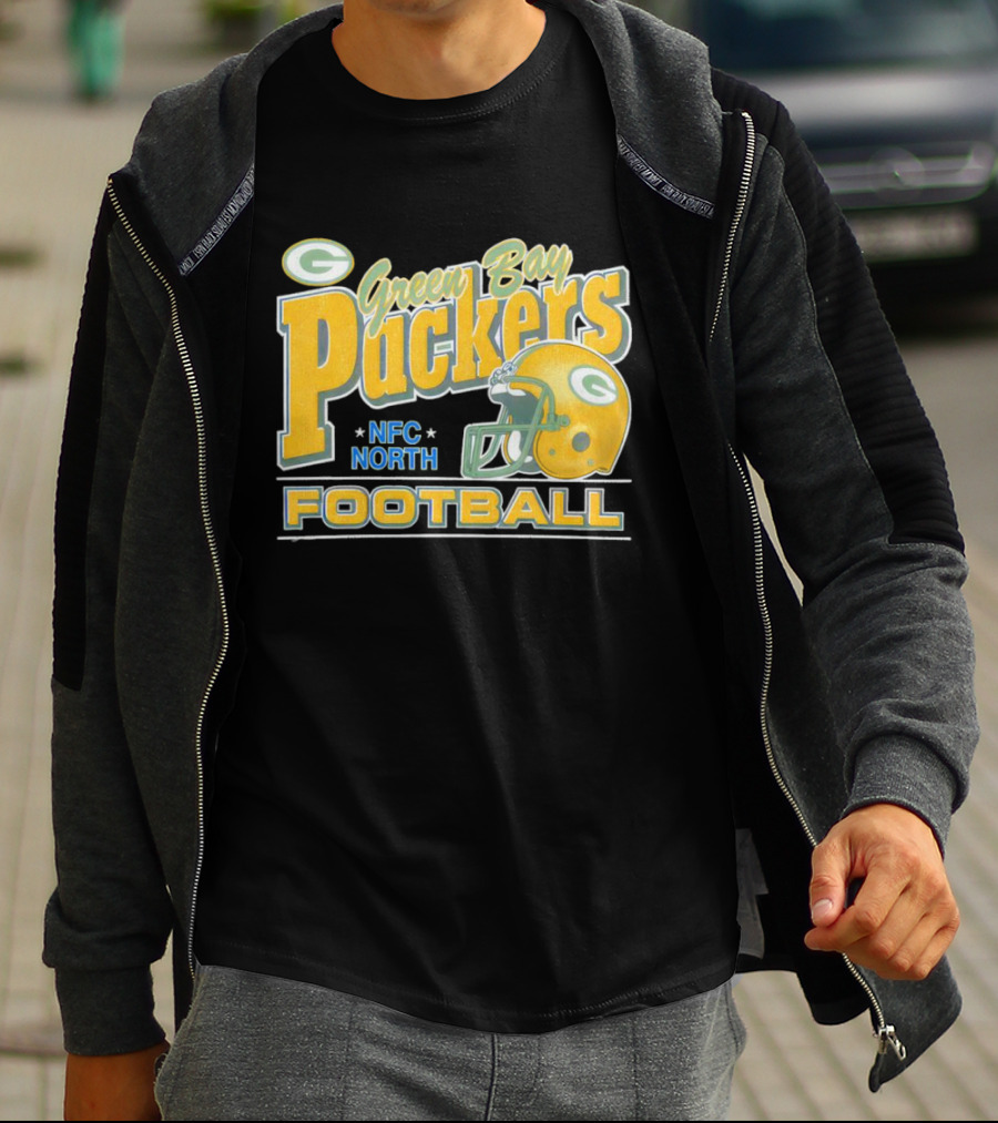 Green Bay Packers NFC North Football Helmet T-Shirt