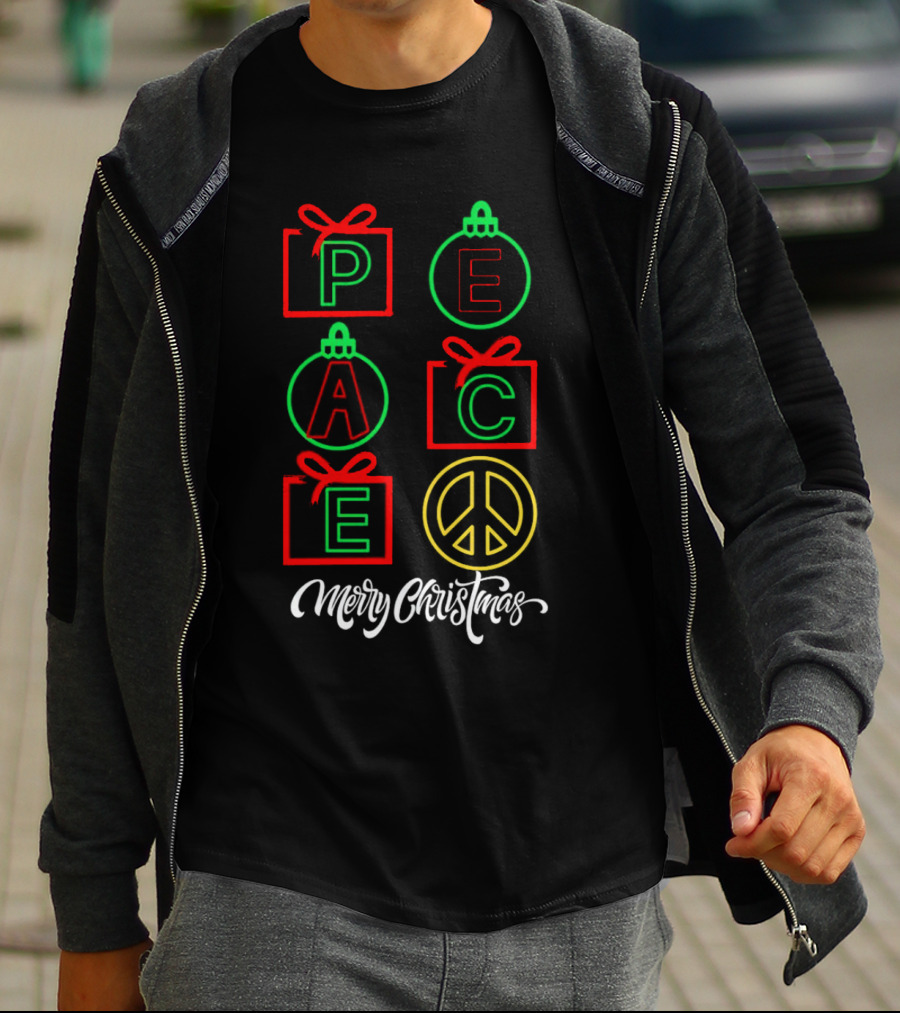 Peace Gift Ornaments Merry Christmas T-Shirt
