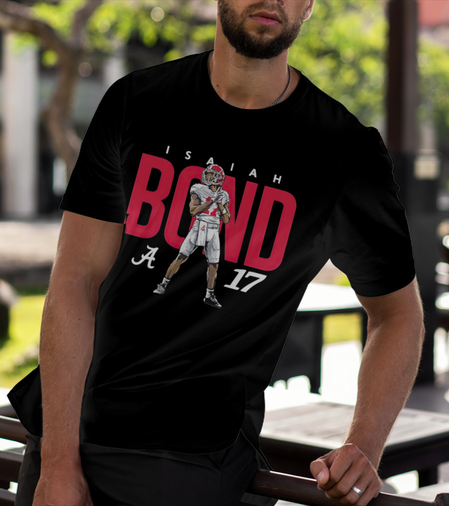 Alabama Crimson Tide Football Isaiah Bond 17 Player T-Shirt