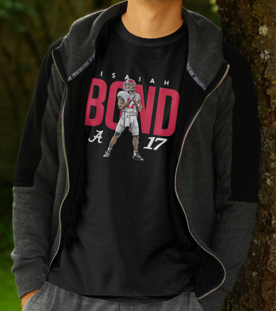 Alabama Crimson Tide Football Isaiah Bond 17 Player T-Shirt