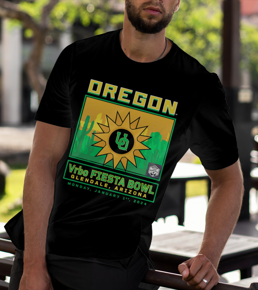 Oregon Ducks Vrbo Fiesta Bowl Glendale Arizona January 1st T-Shirt