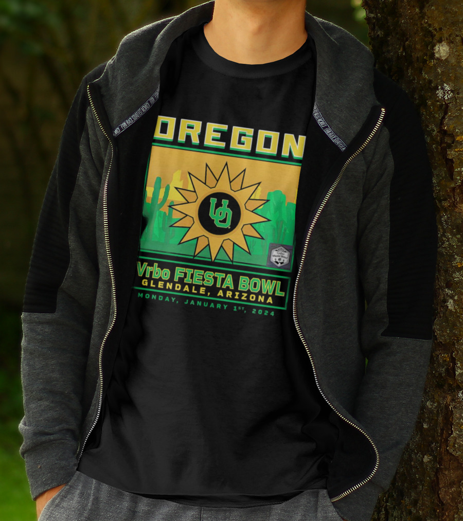 Oregon Ducks Vrbo Fiesta Bowl Glendale Arizona January 1st T-Shirt