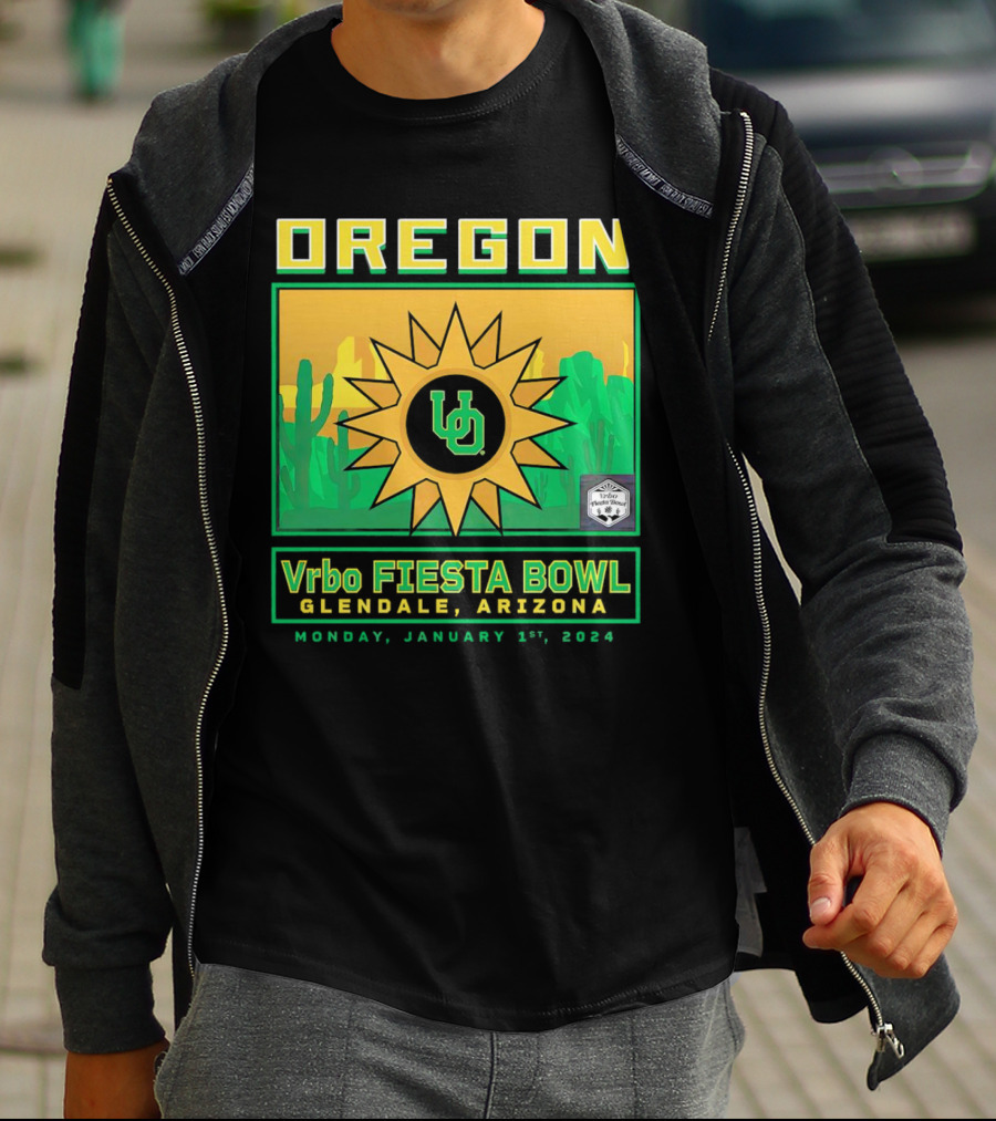 Oregon Ducks Vrbo Fiesta Bowl Glendale Arizona January 1st T-Shirt