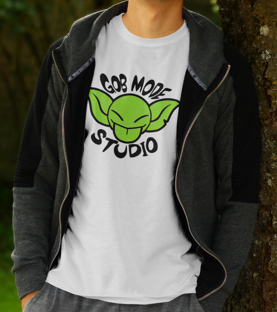 Gob Mode Studio Green Goblin Cartoon Face T-Shirt