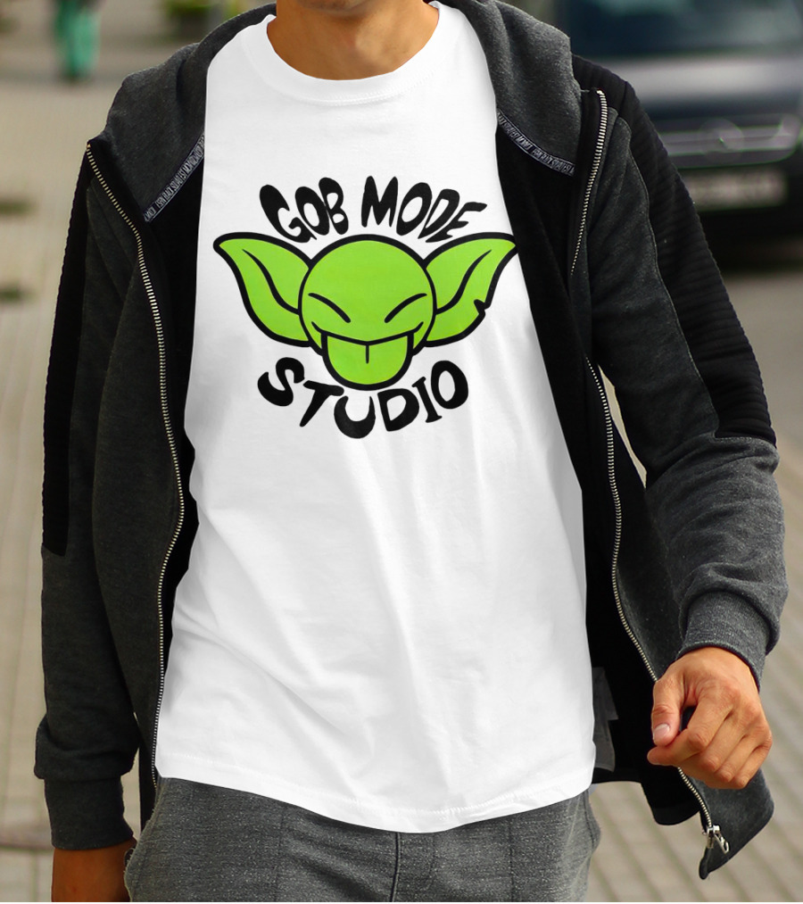 Gob Mode Studio Green Goblin Cartoon Face T-Shirt
