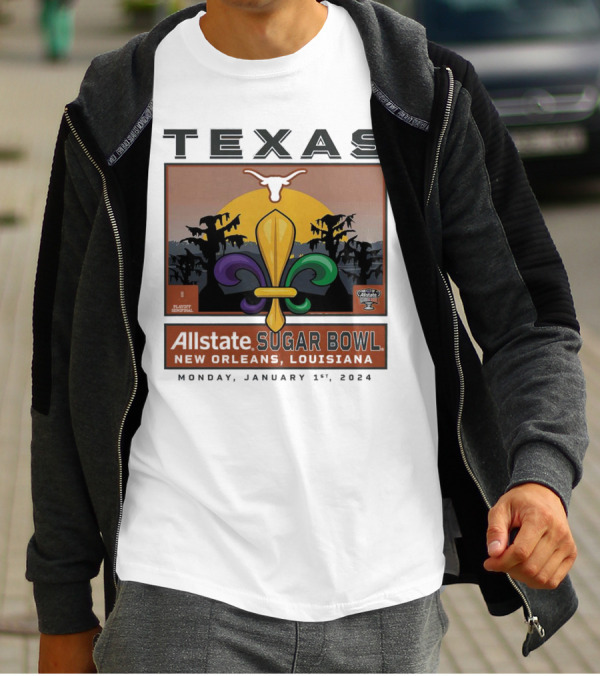 Texas Longhorns Allstate Sugar Bowl New Orleans January 1, T-Shirt