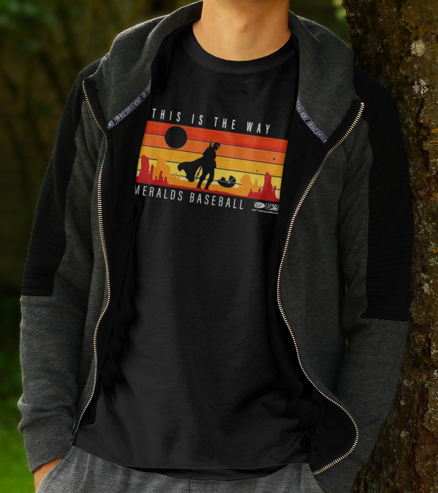 This Is The Way Eugene Emeralds Baseball Star Wars Mandalorian Sunset Scene T-Shirt