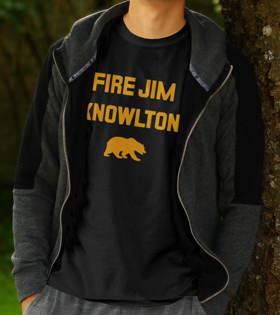 California Golden Bears Fire Jim Knowlton Bear T-Shirt